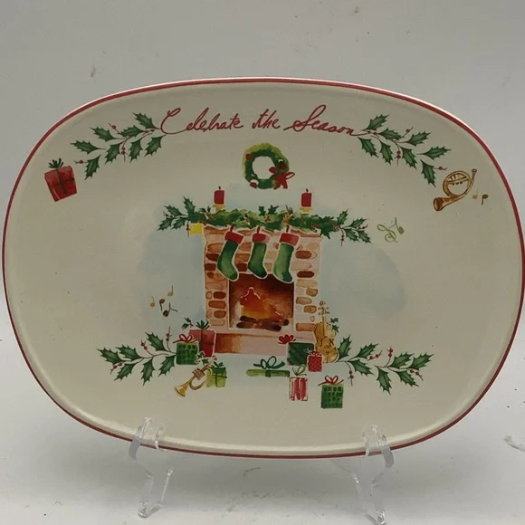 Lenox Holiday “Celebrate the Season” Serving Tray - Picture 2 of 8